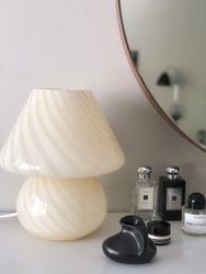 Large Murano Glass Yellow Mushroom Table Lamp, 1970s