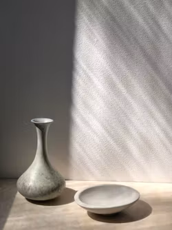Gunnar Nylund set of Creme Stoneware Vessels for Rörstrand. 1950s.