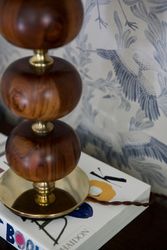 Stilarmatur Table Lamp in Brass and Rosewood. 1960s.
