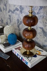 Stilarmatur Table Lamp in Brass and Rosewood. 1960s.