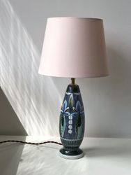 Midcentury Colorful Ceramic Lamp by Tilgman Keramik, 1960s.