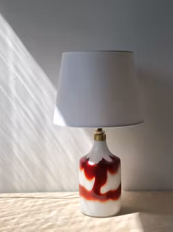 Holmegaard "Flame" Table Lamp. 1970s.
