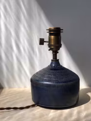 Vintage Small Ceramic Table Lamp by Klase Keramik