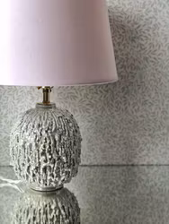 Gunnar Nylund "Chamotte" Mint Table Lamp for Rörstrand
