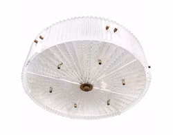 Orrefors Large Crystal Panel Pendant by Carl Fagerlund