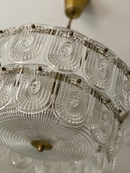 Orrefors Glass Chandelier. 1960s.