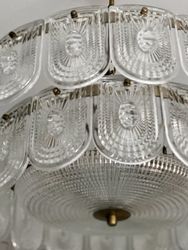 Orrefors Glass Chandelier. 1960s.