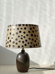 Agne Aronsson Vintage Brown Ceramic Table Lamp. 1960s.