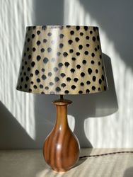Gunnar Nylund Organic Formed, Brown Table Lamp for Rörstrand. 1950s.