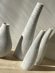 Stig Lindberg set of 4x 'Reptil' Ceramic Vases by Gustavsberg, 1950's.