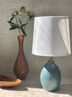 Vintage Turquoise Small Table Lamp. 1960s.