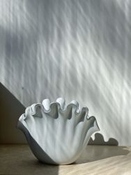 Wilhelm Kåge Shell Formed Vase 'Våga' by Gustavsberg.