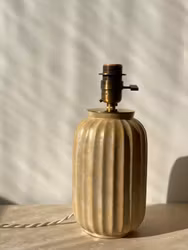 Upsala-Ekeby Art Deco Stoneware Table Lamp. 1940s.
