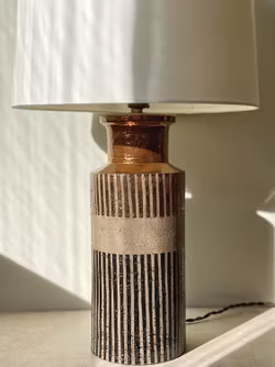 Bitossi Ceramic Table Lamp for Bergboms. 1960s.