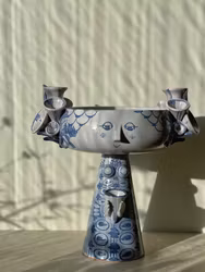 Björn Wiinblad Large Face Vase. 1970s.