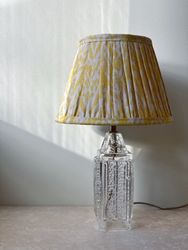 Mid-Century Crystal Table Lamp