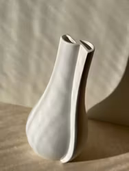 Wilhelm Kåge Large Stoneware Vase "Surrea" by Gustavsberg. 1940s.