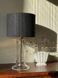 Atelje Lyktan Glass Table Lamp. 1980s.