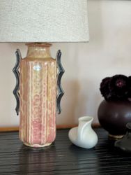 Upsala-Ekeby Art Deco Stoneware Table Lamp. 1930s.
