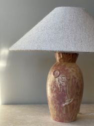 Upsala-Ekeby Art Deco Stoneware Table Lamp. 1930s.