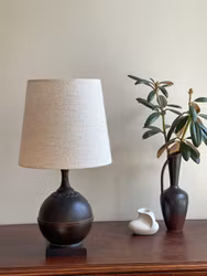 G.A.B Art Deco Table Lamp in Bronze. 1930s.