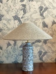Upsala-Ekeby Large Stoneware Lamp ’OCEAN’ model 5042. 1950’s.