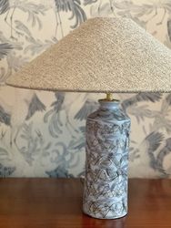 Upsala-Ekeby Large Stoneware Lamp ’OCEAN’ model 5042. 1950’s.