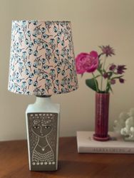 Upsala-Ekeby Ceramic Table Lamp "Beata" by Mari Simmulson. 1960s.