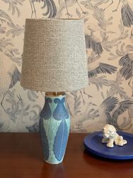 Josef Ekberg "Sgraffito" Table Lamp for Gustavsberg