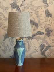 Josef Ekberg "Sgraffito" Table Lamp for Gustavsberg
