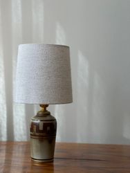 Gunnar Nylund "Flambé" Stoneware Table Lamp. 1950s.