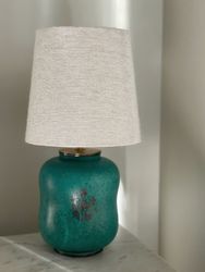 Wilhelm Kåge Table Lamp "Argenta" by Gustavsberg. 1940s.