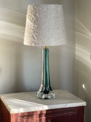 Flygsfors Green Mid-century Modern Table Lamp by Paul Kedelv
