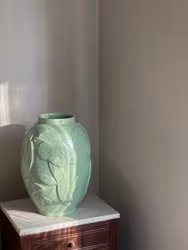 Upsala-Ekeby Green Vase by Anna-Lisa Thomson. 1940s.