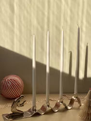 Ystad Metall Candlestick by Walter Andersson. 1950s.