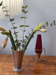 Swedish Art Deco Pewter Vase. 1940s.