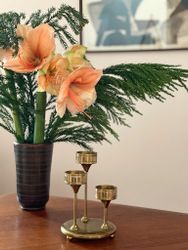 Kolbäck Brass Candlestick for Tea Lights. 1960s.