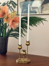 Kolbäck Brass Candlestick. 1960s.