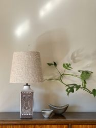Upsala-Ekeby Ceramic Table Lamp "Beata" by Mari Simmulson. 1960s.