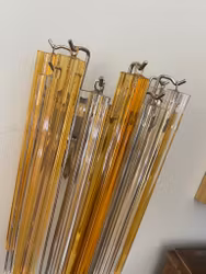 Pair of Murano Wall Lamps 'CLASSIC' Stripe