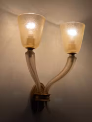 Murano Glass Wall Lamp. 1940's.