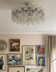 Orrefors "Festival" Flush Mount by Gert Nyström