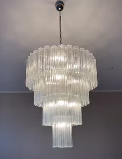 Murano Tubular XXL PLUS in Clear Glass (30 cm prisms)