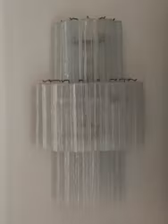 Murano Wall Lamp 'TUBULAR' in White Color.