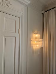 Murano Wall Lamp 'TUBULAR' in White Color.