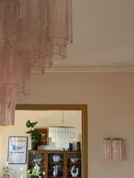 Pink Murano Wall Lamp 'TUBULAR' [MINI]