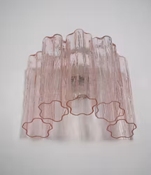 Pink Murano Wall Lamp 'TUBULAR' [MINI]