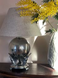 Pewter Art Deco Table Lamp by Svensk Tenn Hantverk. 1930s.
