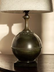 G.A.B Art Deco Table Lamp in Bronze. 1930s.