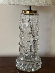 Stilarmatur pair of Table Lamps Clear Glass. 1960s.